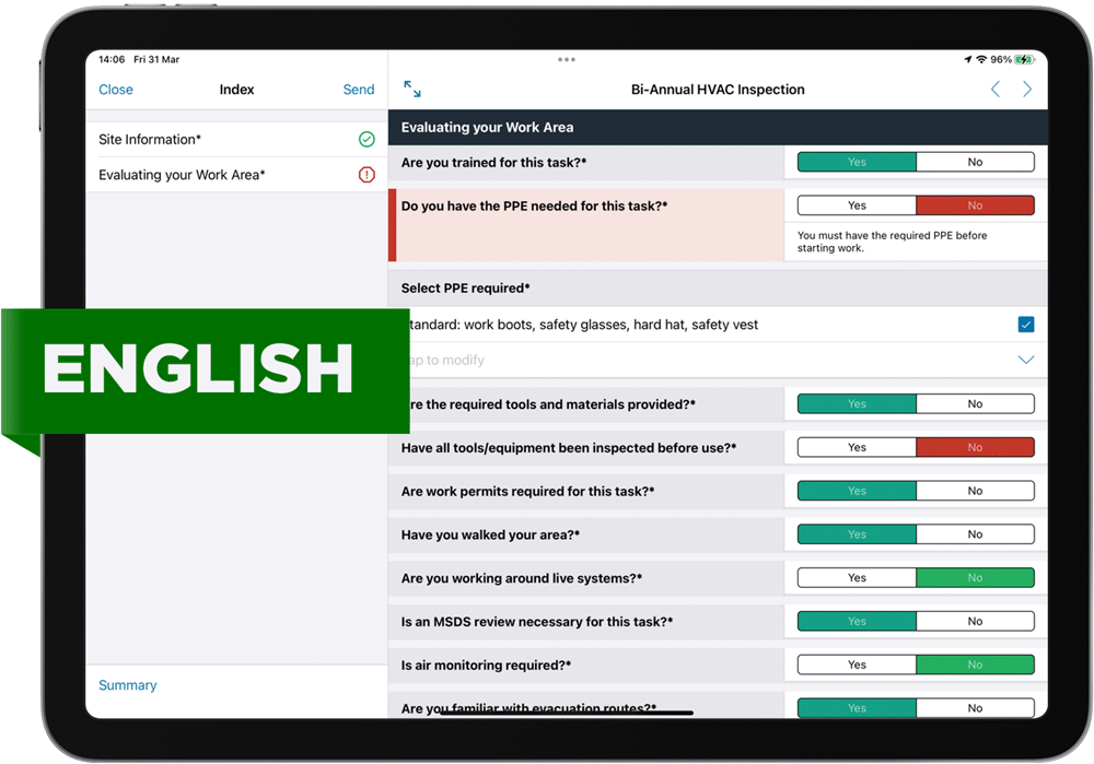 Screenshots of our multi-language workflows feature.